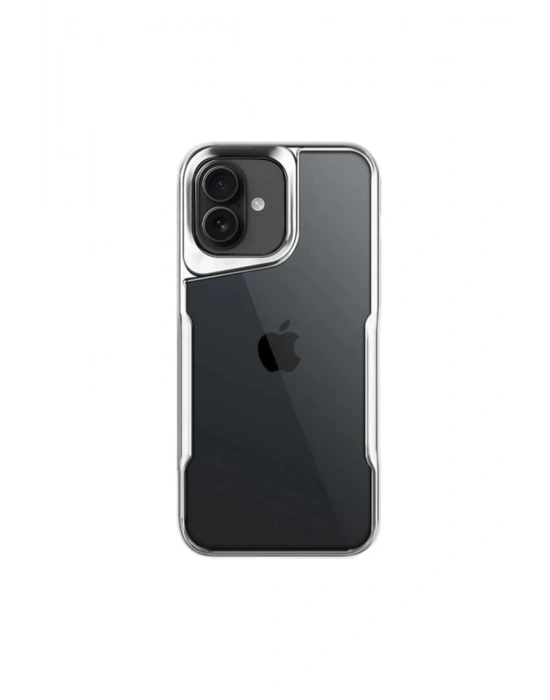 Newface iPhone 16 Kılıf Boyi Silikon Kapak - Gümüş