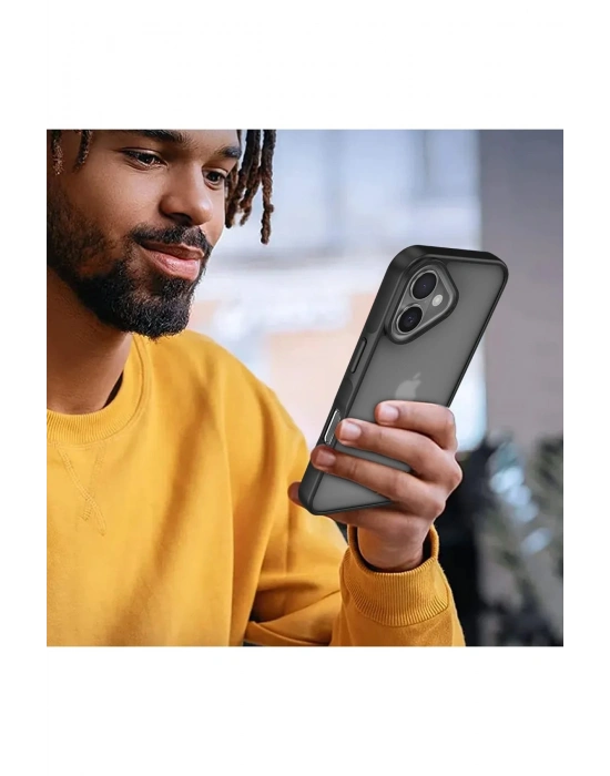 Newface iPhone 16 Kılıf Elegant Kapak - Pudra