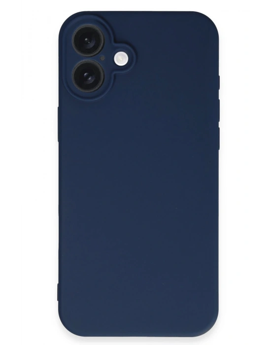 Newface iPhone 16 Kılıf First Silikon - Lacivert