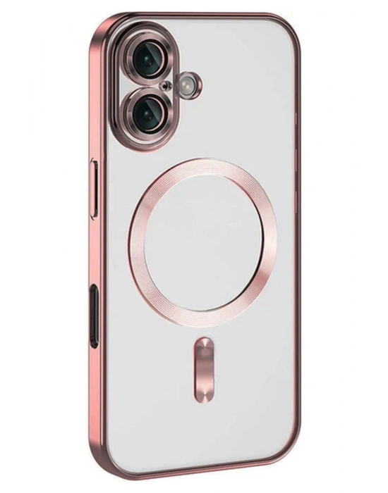 Newface iPhone 16 Kılıf Kross Magneticsafe Kapak - Pembe