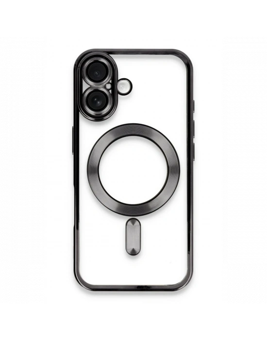 Newface iPhone 16 Kılıf Kross Magneticsafe Kapak - Siyah