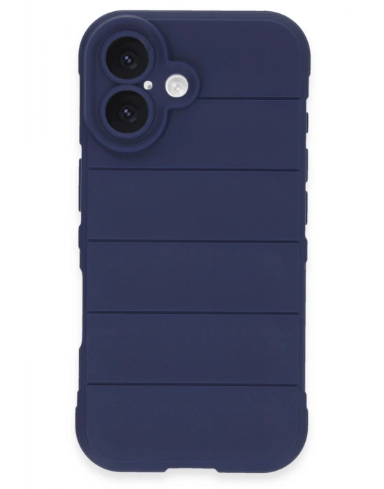 Newface iPhone 16 Kılıf Optimum Silikon - Lacivert