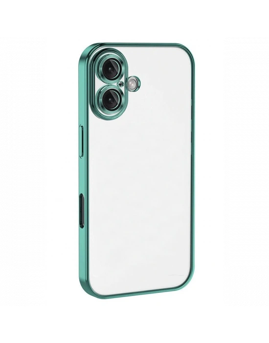 Newface iPhone 16 Kılıf Razer Lensli Silikon - Turkuaz