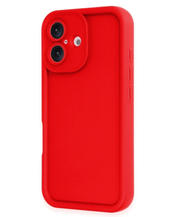 Newface iPhone 16 Kılıf Viera Silikon - Kırmızı