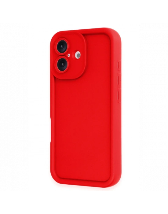 Newface iPhone 16 Kılıf Viera Silikon - Kırmızı