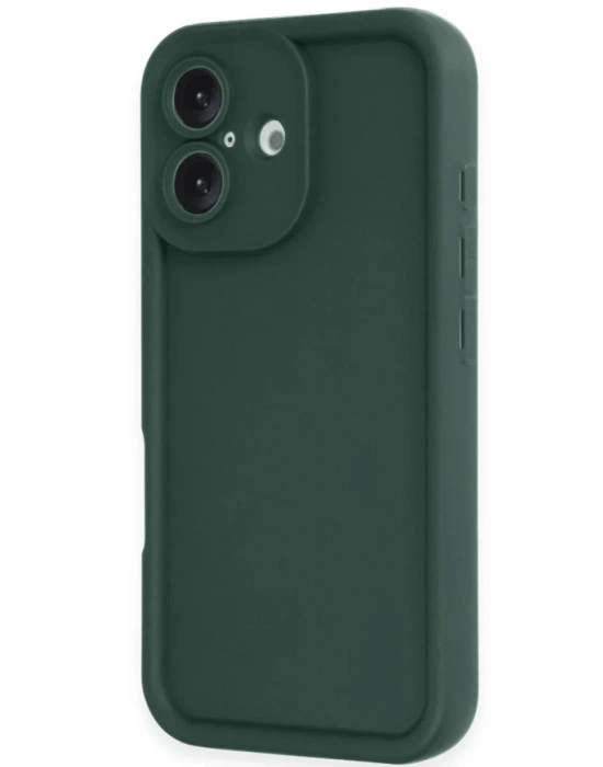 Newface iPhone 16 Kılıf Viera Silikon - Koyu Yeşil