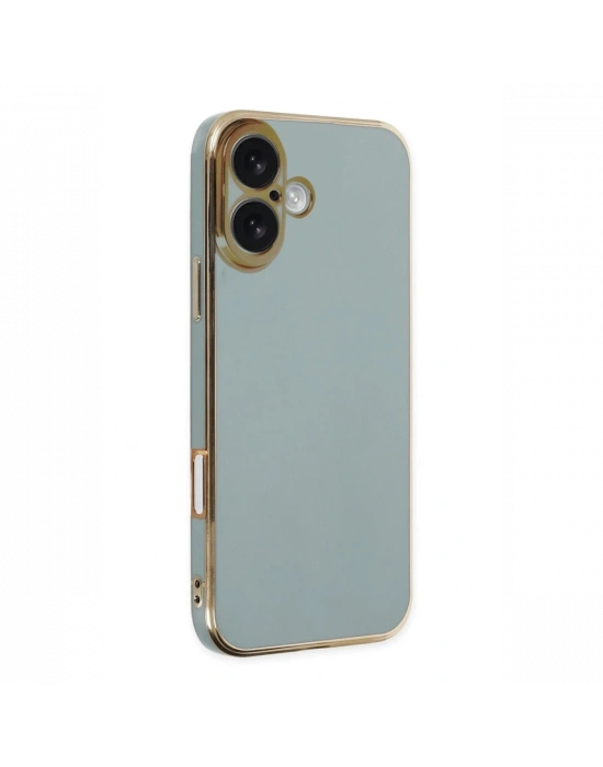 Newface iPhone 16 Kılıf Volet Silikon - Açık Yeşil