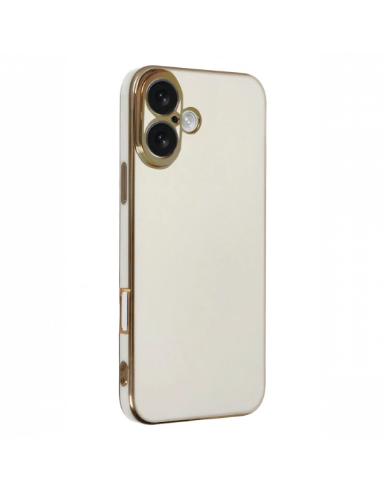 Newface iPhone 16 Kılıf Volet Silikon - Beyaz