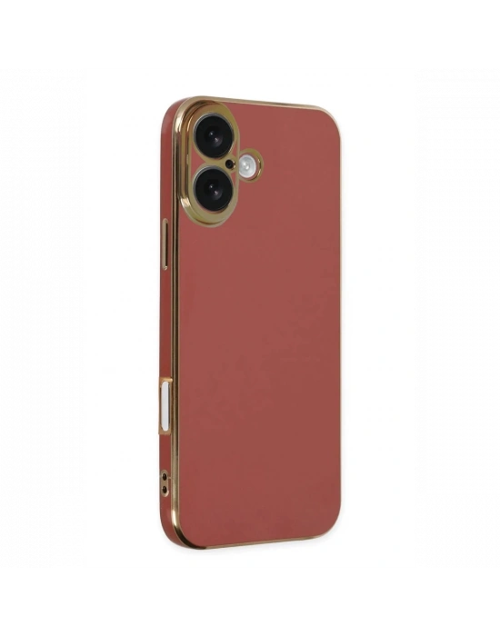 Newface iPhone 16 Kılıf Volet Silikon - Kırmızı