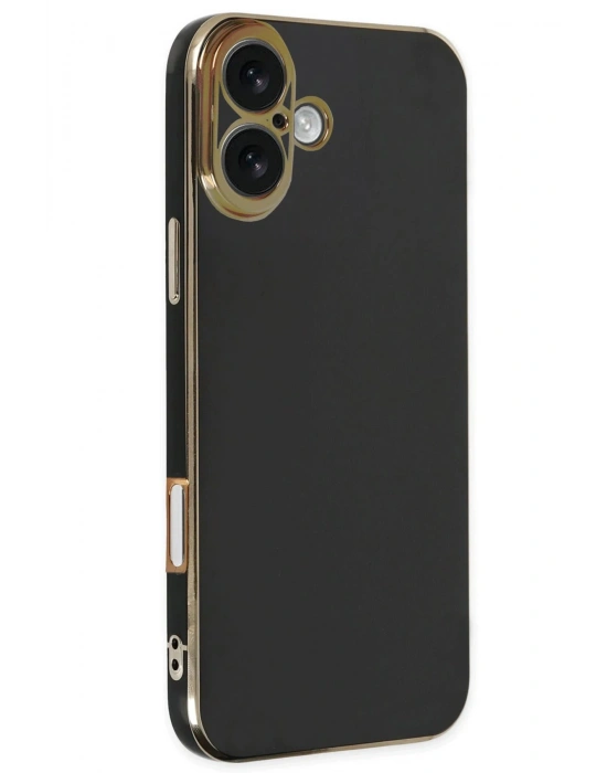 Newface iPhone 16 Kılıf Volet Silikon - Siyah