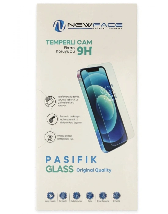 Newface iPhone 16 Pasifik Cam Ekran Koruyucu