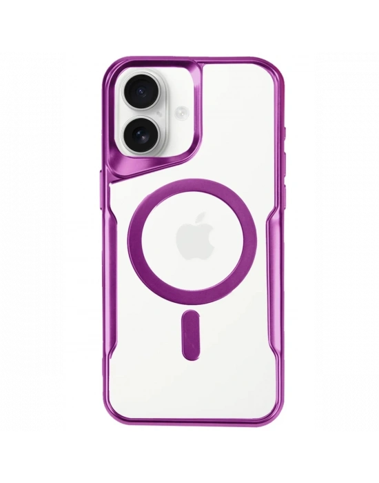 Newface iPhone 16 Plus Kılıf Boyi Magsafe Silikon Kapak - Pembe