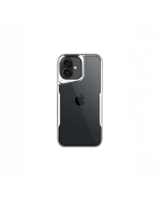 Newface iPhone 16 Plus Kılıf Boyi Silikon Kapak - Gümüş