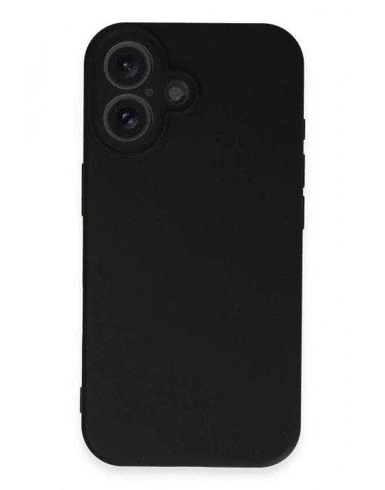 Newface iPhone 16 Plus Kılıf First Silikon - Siyah