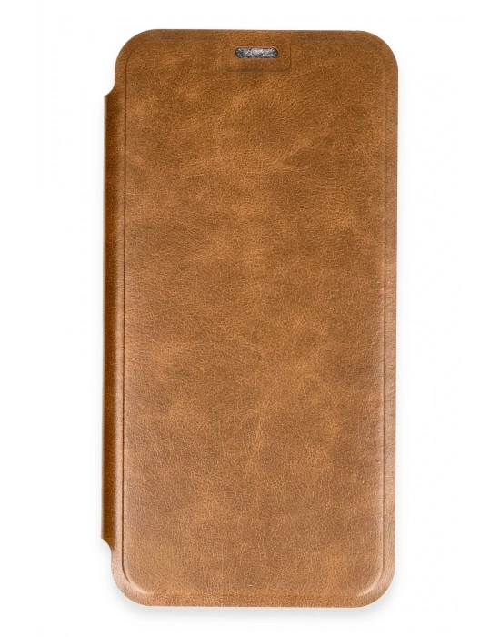 Newface iPhone 16 Plus Kılıf Flip Cover - Taba