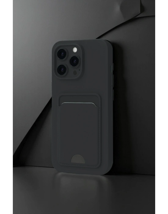 Newface iPhone 16 Plus Kılıf Kelvin Kartvizitli Silikon - Koyu Yeşil