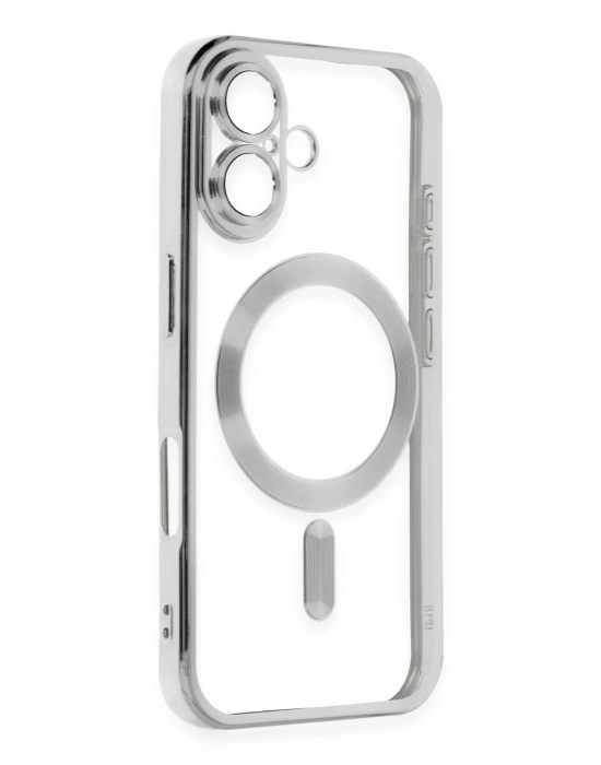 Newface iPhone 16 Plus Kılıf Kross Magneticsafe Kapak - Gümüş