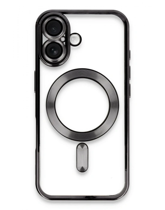 Newface iPhone 16 Plus Kılıf Kross Magneticsafe Kapak - Siyah