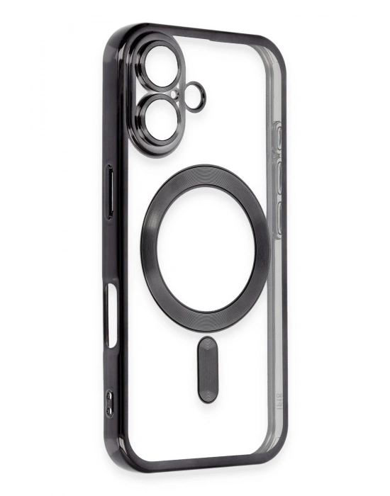 Newface iPhone 16 Plus Kılıf Kross Magneticsafe Kapak - Siyah