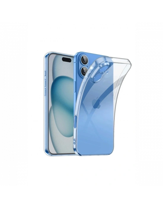Newface iPhone 16 Plus Kılıf Lüx Şeffaf Silikon