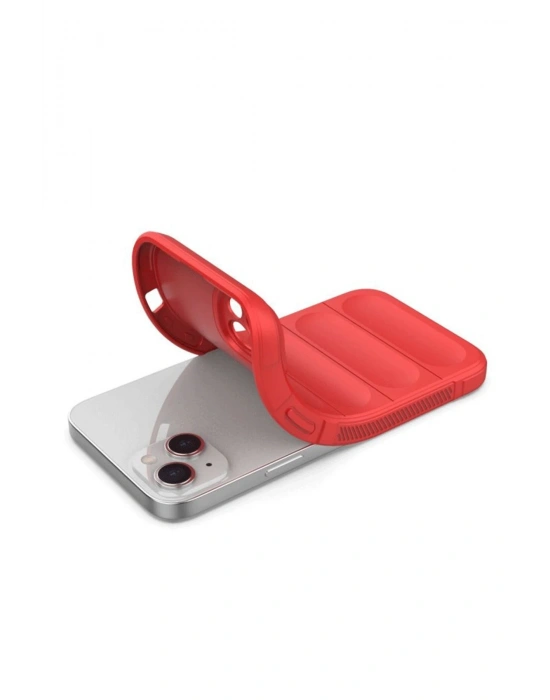 Newface iPhone 16 Plus Kılıf Optimum Silikon - Kırmızı