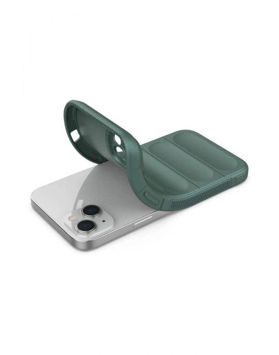 Newface iPhone 16 Plus Kılıf Optimum Silikon - Koyu Yeşil