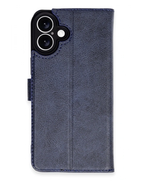 Newface iPhone 16 Plus Kılıf Trend S Plus Kapaklı Kılıf - Lacivert