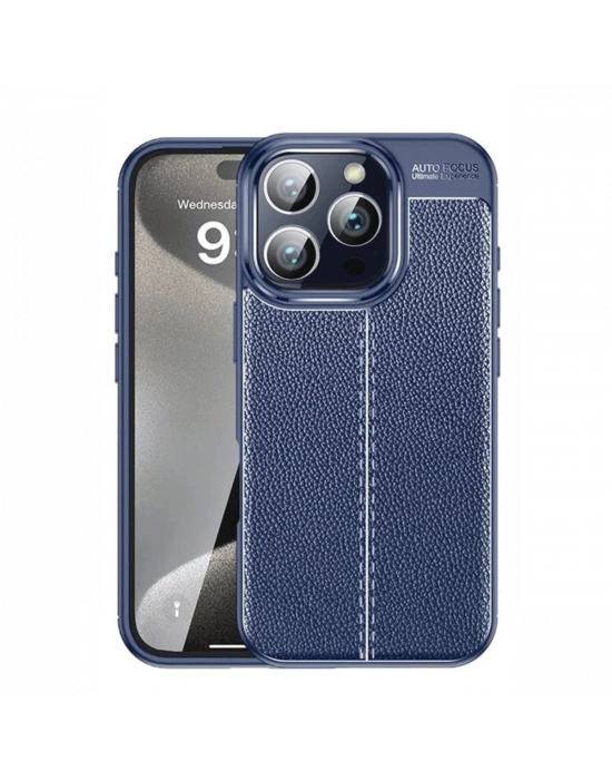 Newface iPhone 16 Pro Kılıf Auto Focus Kapak - Lacivert