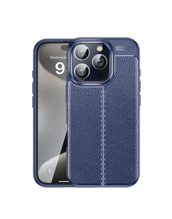 Newface iPhone 16 Pro Kılıf Auto Focus Kapak - Lacivert
