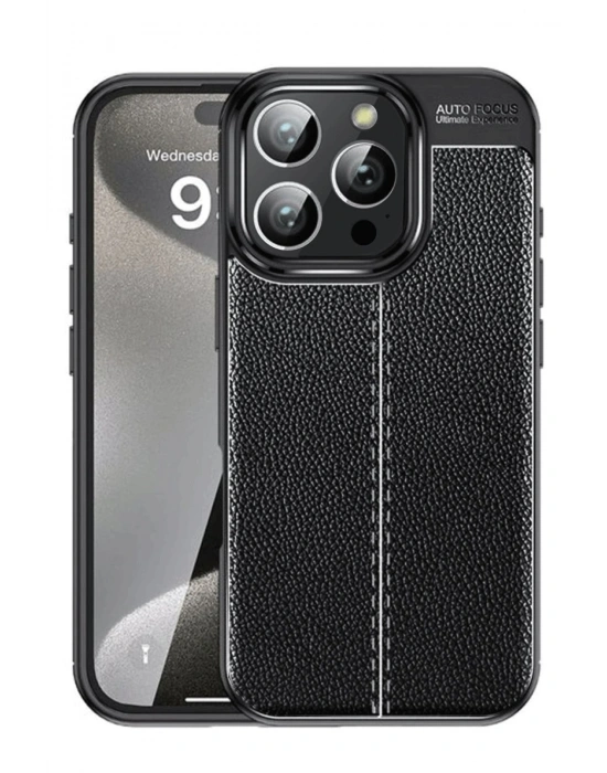 Newface iPhone 16 Pro Kılıf Auto Focus Kapak - Siyah