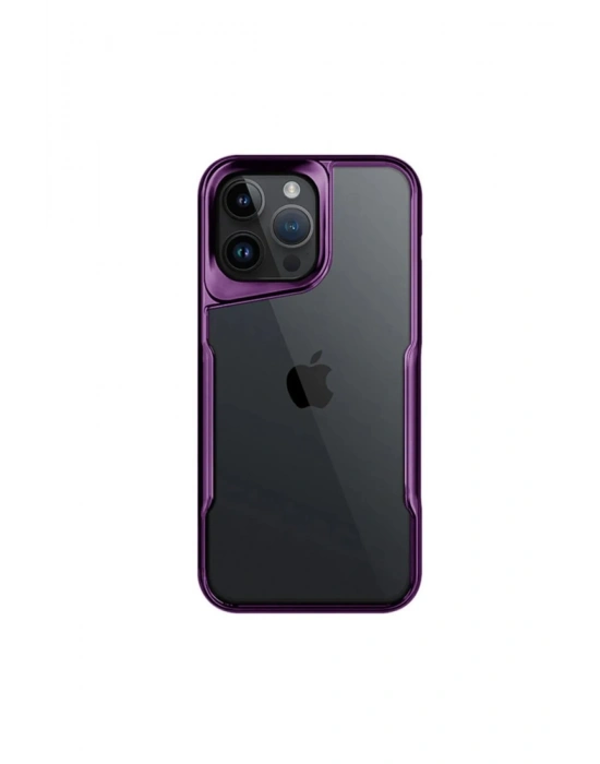 Newface iPhone 16 Pro Kılıf Boyi Silikon Kapak - Derin Mor