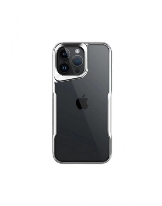 Newface iPhone 16 Pro Kılıf Boyi Silikon Kapak - Gümüş