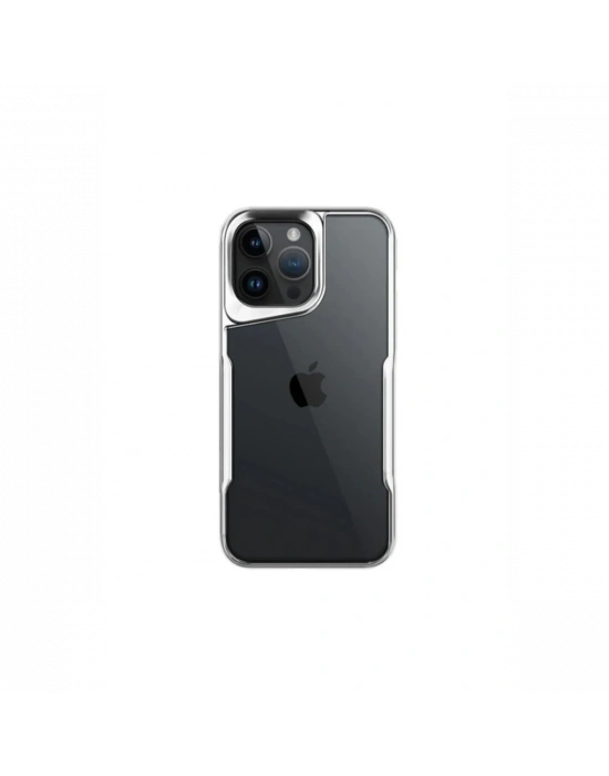 Newface iPhone 16 Pro Kılıf Boyi Silikon Kapak - Gümüş