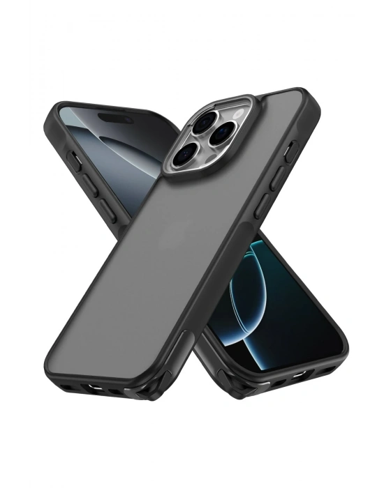 Newface iPhone 16 Pro Kılıf Elegant Kapak - Siyah