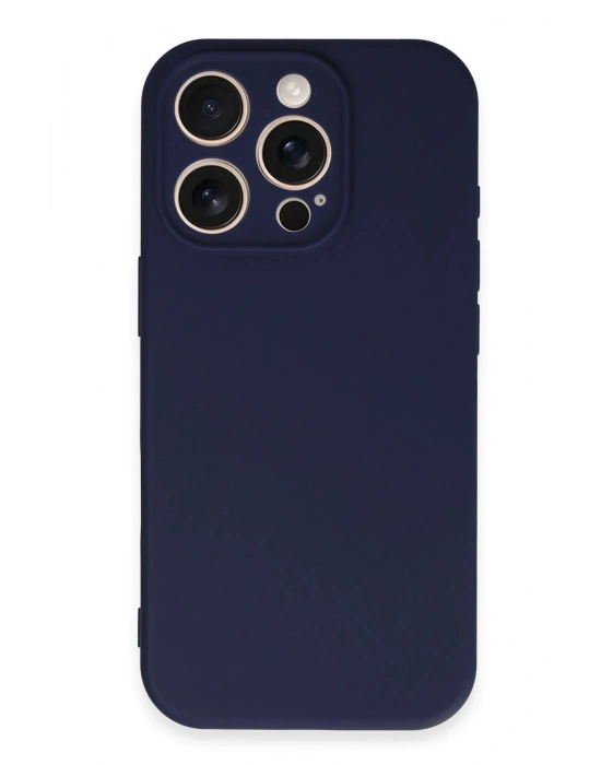 Newface iPhone 16 Pro Kılıf First Silikon - Lacivert