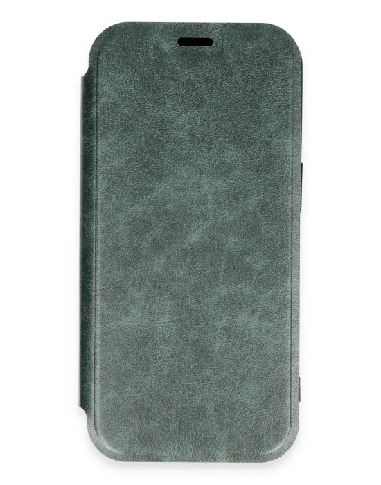 Newface iPhone 16 Pro Kılıf Flip Cover - Koyu Yeşil