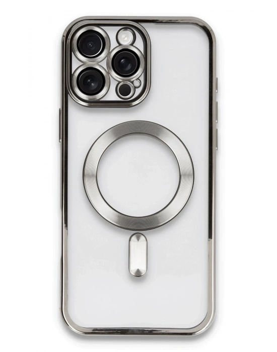 Newface iPhone 16 Pro Kılıf Kross Magneticsafe Kapak - Titan Gri