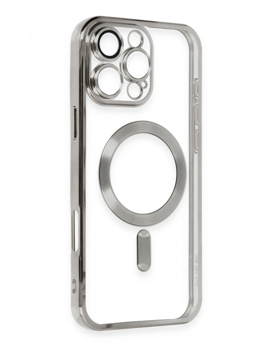 Newface iPhone 16 Pro Kılıf Kross Magneticsafe Kapak - Titan Gri