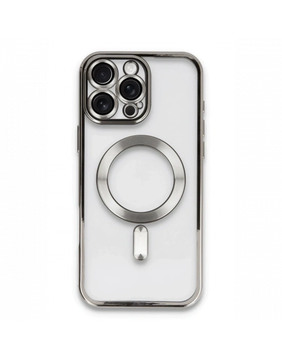 Newface iPhone 16 Pro Kılıf Kross Magneticsafe Kapak - Titan Gri