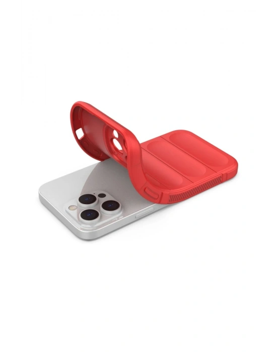 Newface iPhone 16 Pro Kılıf Optimum Silikon - Kırmızı