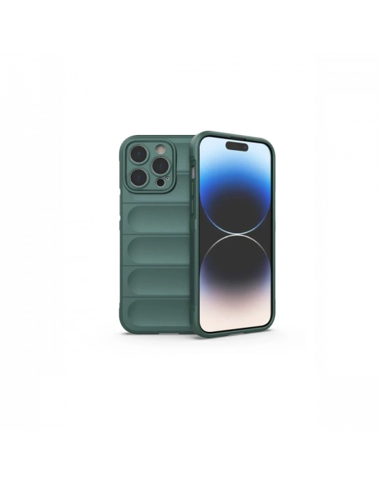 Newface iPhone 16 Pro Kılıf Optimum Silikon - Koyu Yeşil