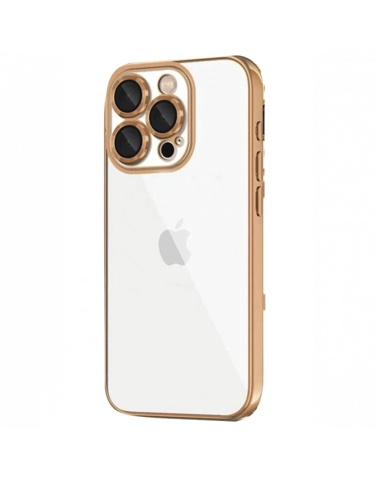 Newface iPhone 16 Pro Kılıf Razer Lensli Silikon - Desert