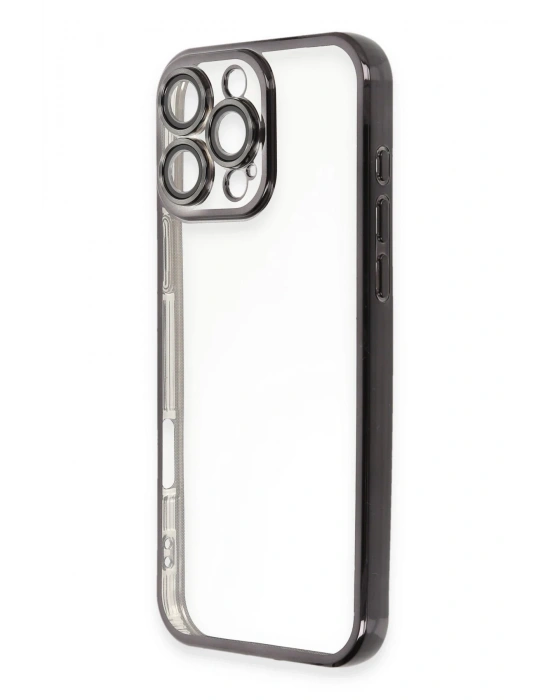 Newface iPhone 16 Pro Kılıf Razer Lensli Silikon - Siyah