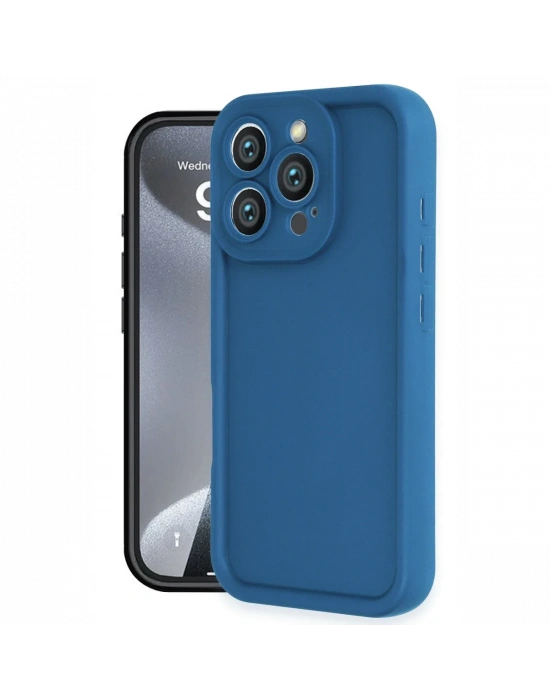 Newface iPhone 16 Pro Kılıf Viera Silikon - Mavi