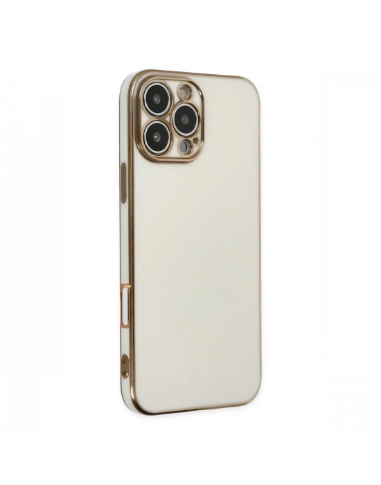 Newface iPhone 16 Pro Kılıf Volet Silikon - Beyaz