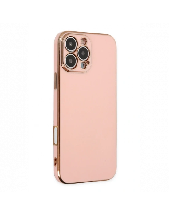 Newface iPhone 16 Pro Kılıf Volet Silikon - Pembe