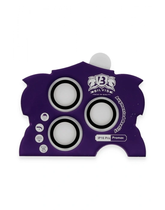 Newface iPhone 16 Pro Max Bilvis Titan Kamera Lens - Gümüş