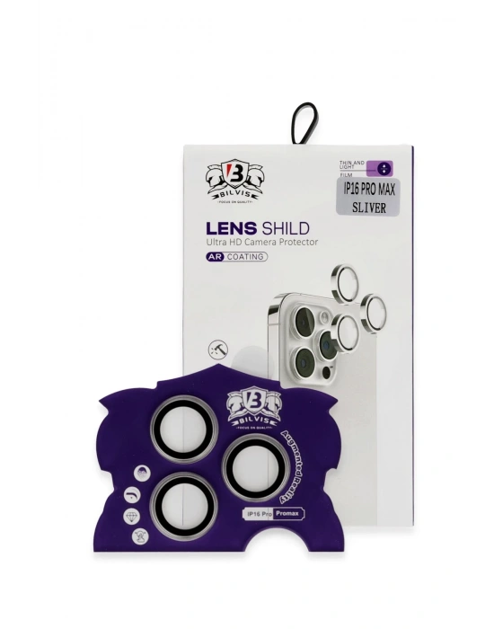 Newface iPhone 16 Pro Max Bilvis Titan Kamera Lens - Titan Gri