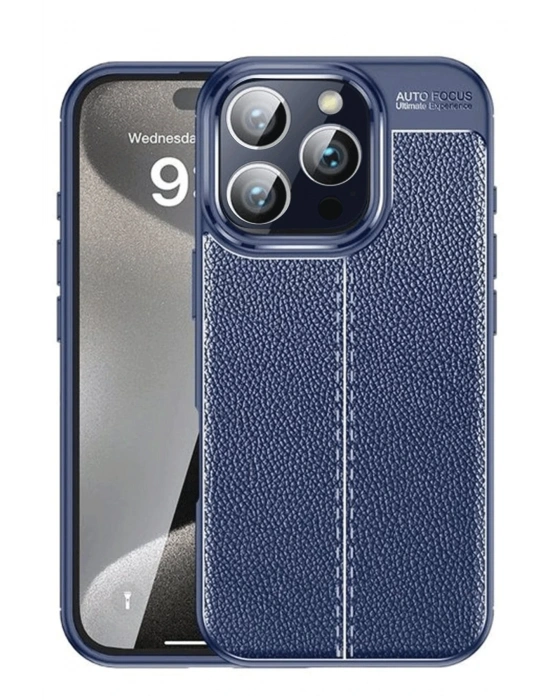 Newface iPhone 16 Pro Max Kılıf Auto Focus Kapak - Lacivert