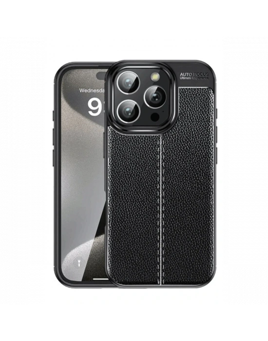 Newface iPhone 16 Pro Max Kılıf Auto Focus Kapak - Siyah